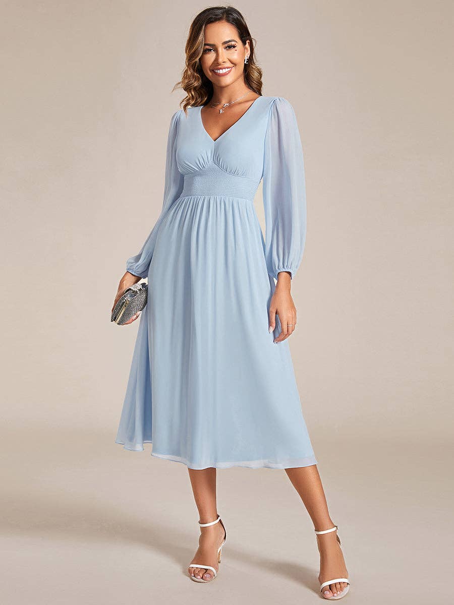 blue wedding guest dresses long sleeve navy blue long sleeve maxi dress Zapaka Women Navy Chiffon A-Line Long Mother of the Bride Dress with Lace V-Neck Long Sleeves Wedding Guest Dress, Navy / US18W-parroquiadesanalbertomagno.com
